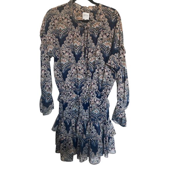 Misa Los Angeles Lolita Mini Dress In Resort Paisley Size M - Picture 5 of 16